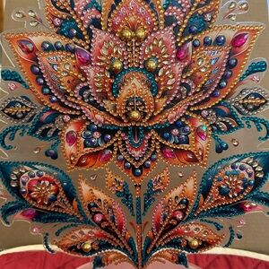 Colorful Beaded Floral Art                         Spring is Here